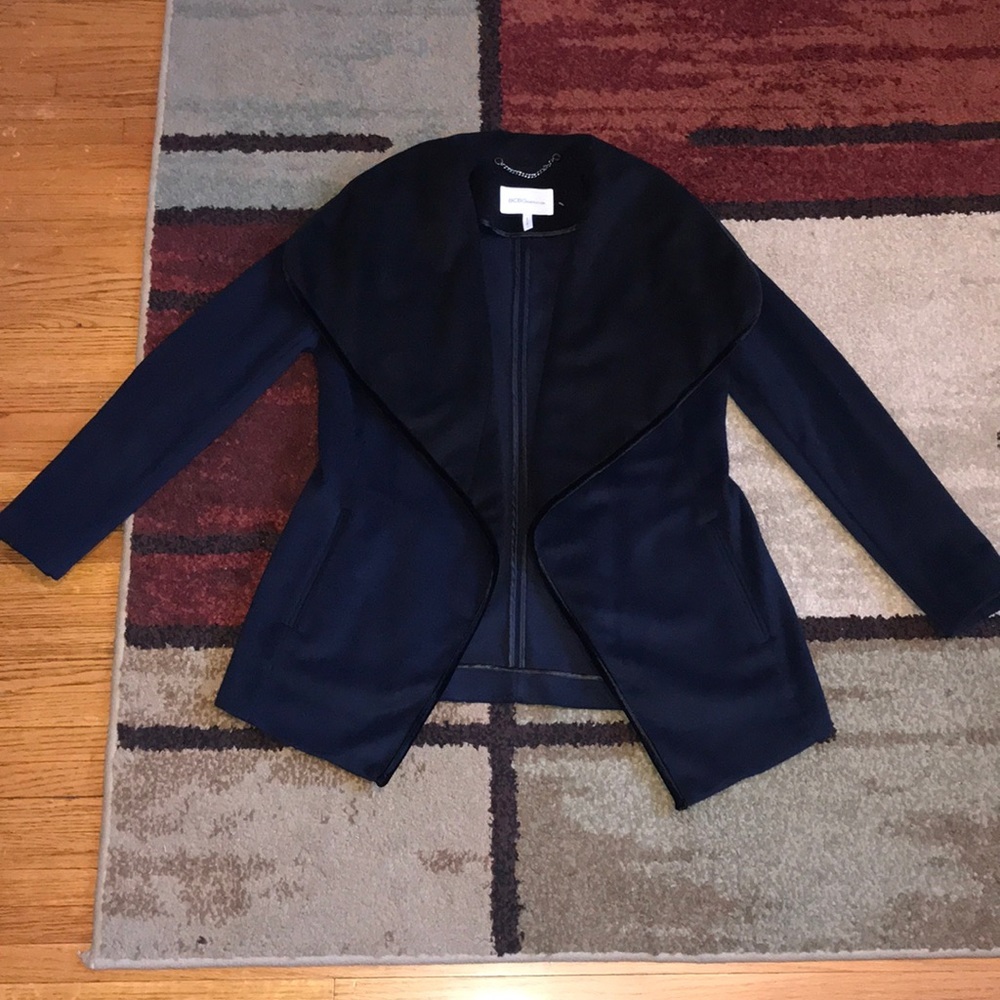 BCBGeneration Navy and Black Jacket/Coat